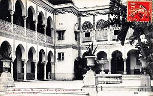 ALGER - PALAIS D'ETE DU GOUVERNEUR - COUR MAURESQUE -1908